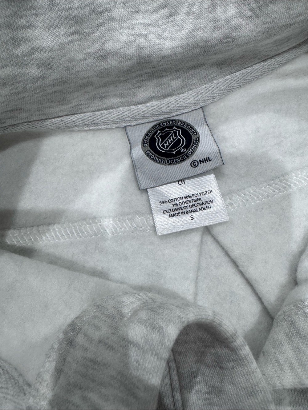 NHL Gray Heather Pullover Hoodie